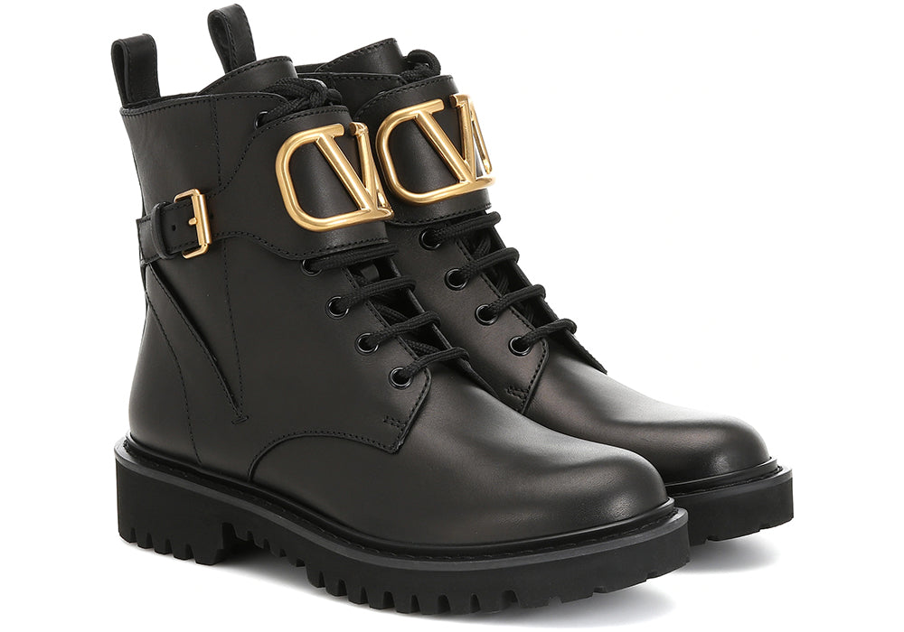 Valentino Garavani VLOGO leather ankle boots