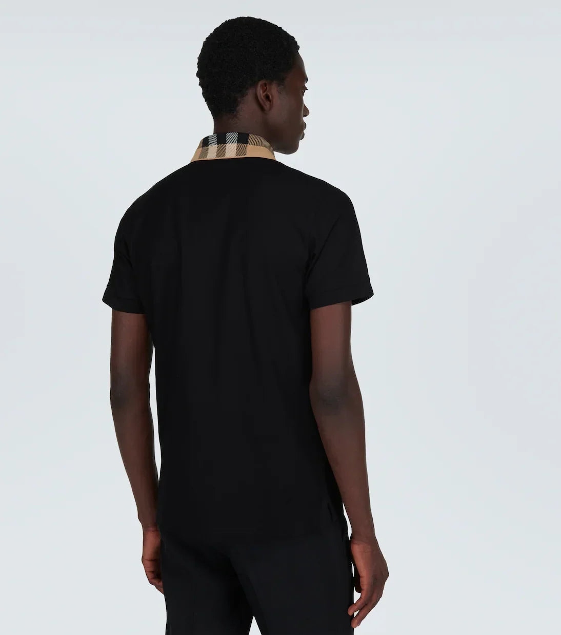 Burberry Check cotton piqué polo shirt