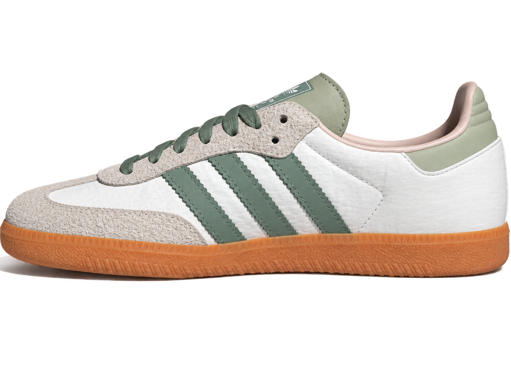 Adidas Samba OG "Cloud White / Silver Green / Putty Mauve"