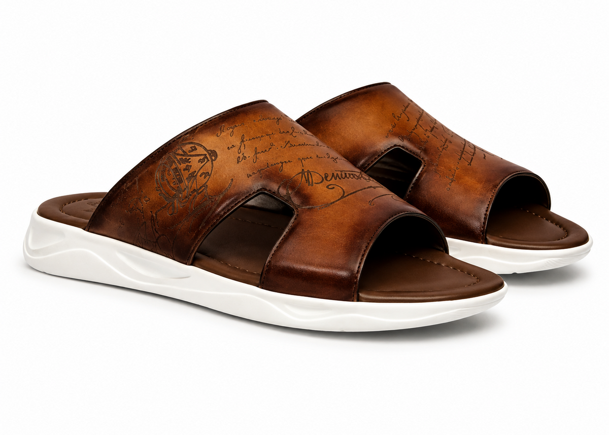 Berluti Shadow Sandal "Cacao Intenso"