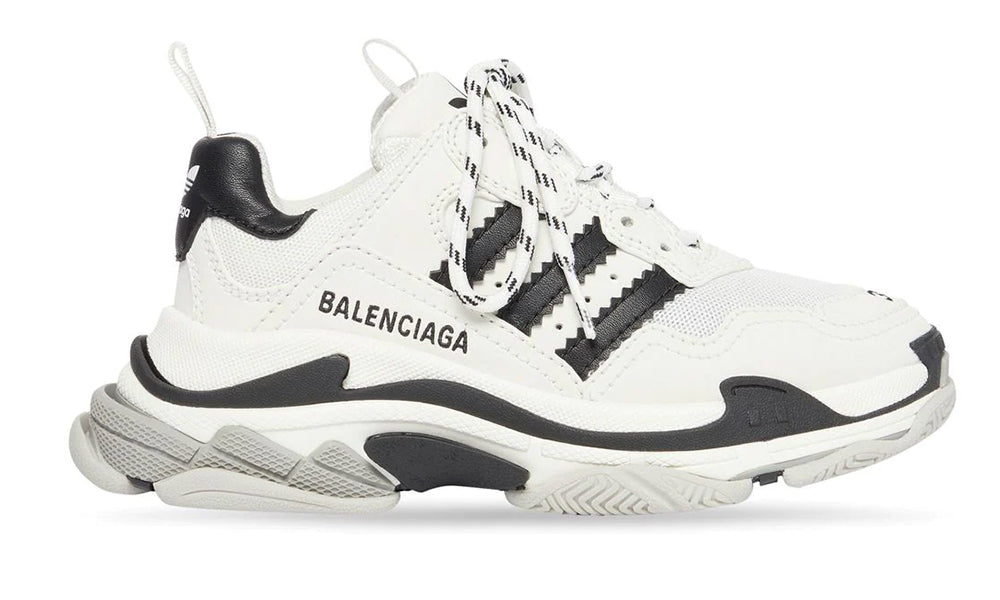 Balenciaga x adidas baskets Triple S "White"