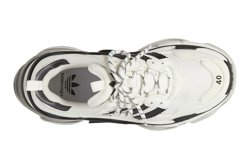 Balenciaga x adidas baskets Triple S "White"