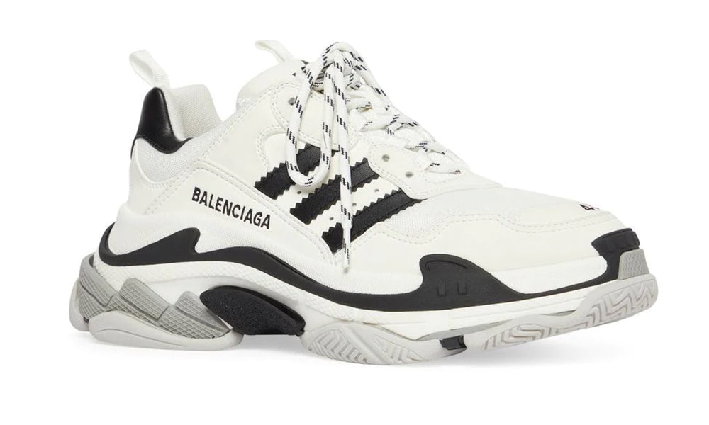 Balenciaga x adidas baskets Triple S "White"