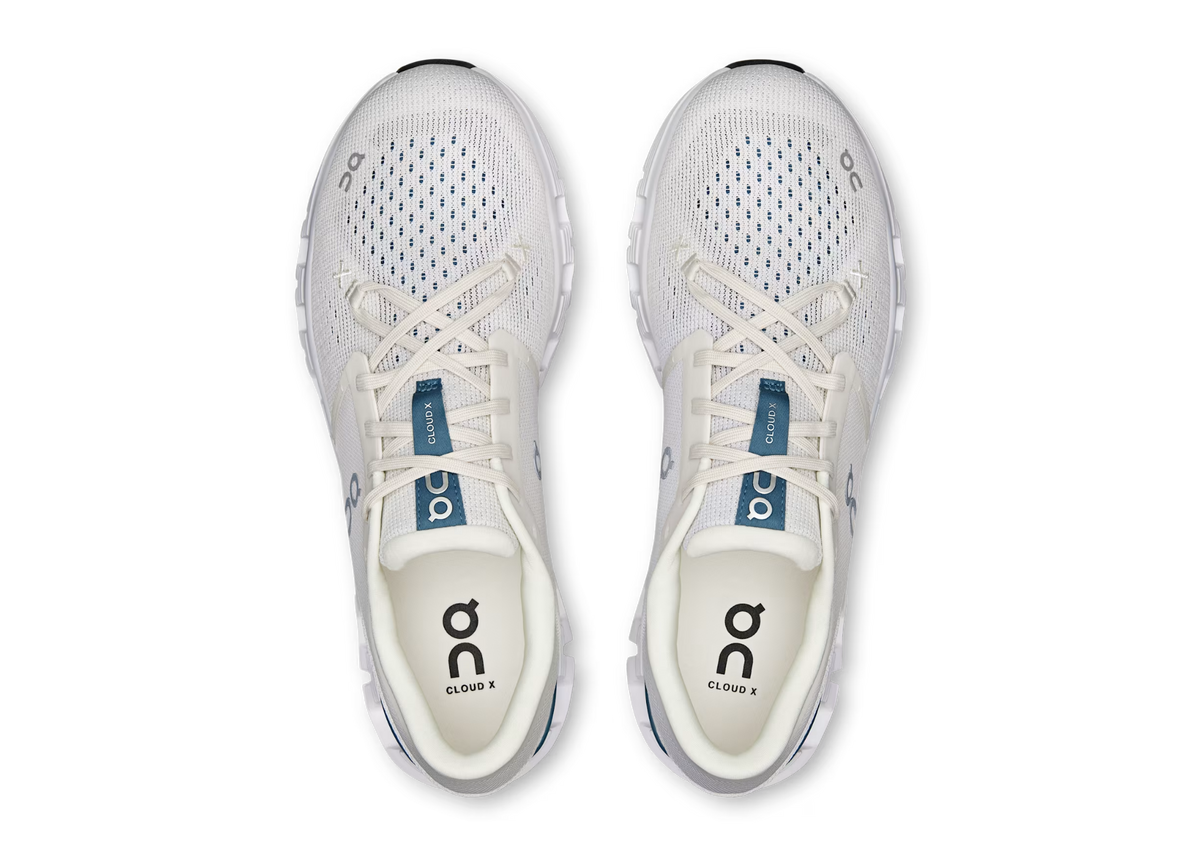 On Cloud X 4 "Ivory / Steel"