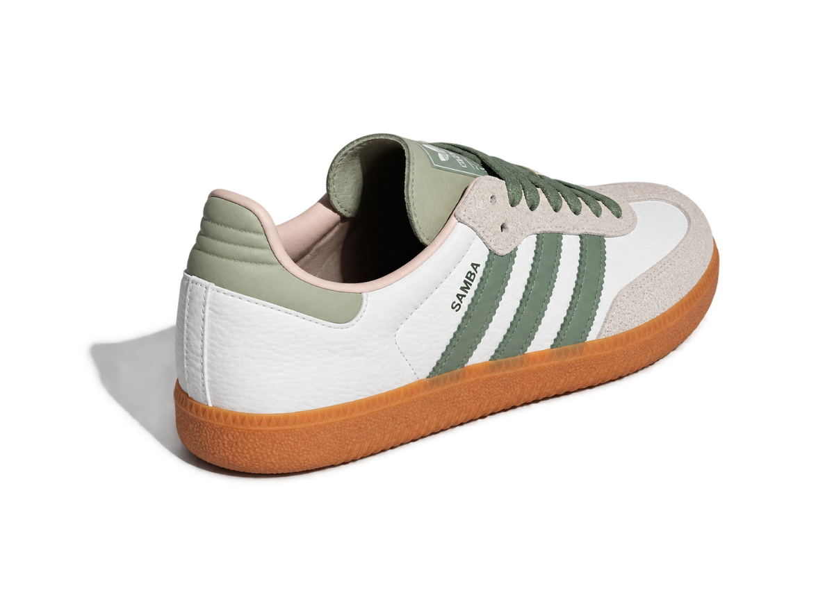 Adidas Samba OG "Cloud White / Silver Green / Putty Mauve"