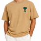 AMI Paris Ami de Coeur T-shirt "Beige / Green"
