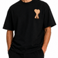 AMI Paris Ami de Coeur T-shirt "Black"