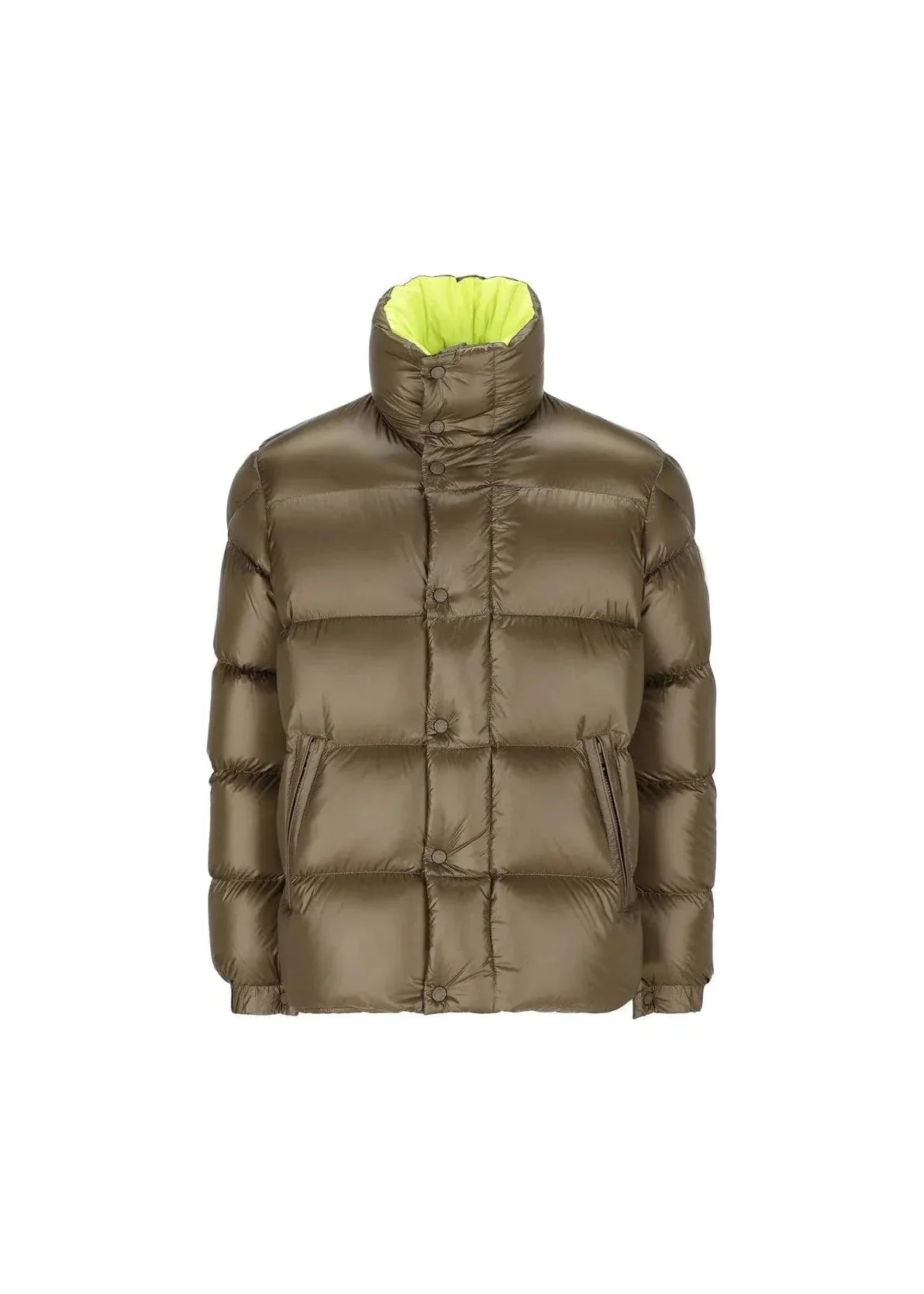 Moncler High Neck Padded Jacket "Olive green"