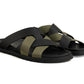 Hermes Kazimir Sandal "Black / Tundra Green"