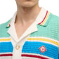 Casablanca Crocheted cotton tennis shirt