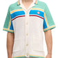 Casablanca Crocheted cotton tennis shirt