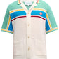 Casablanca Crocheted cotton tennis shirt